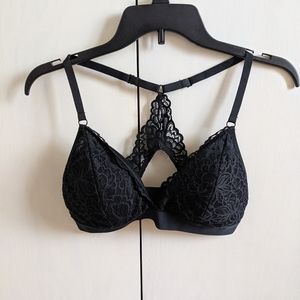 Black lace bralette